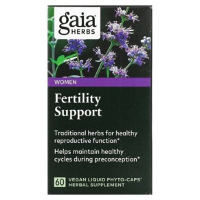 Thuốc bổ Gaia Herbs Fertility Support for Women 60 Vegan Liquid Phyto-Caps 751063150880