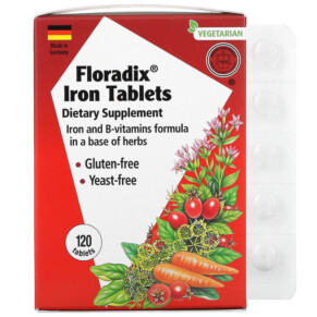 Thuốc bổ Gaia Herbs Floradix Iron Tablets 120 Tablets 850026260182