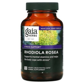 Thuốc bổ Gaia Herbs Rhodiola Rosea 120 Vegan Liquid Phyto-Caps 751063146418