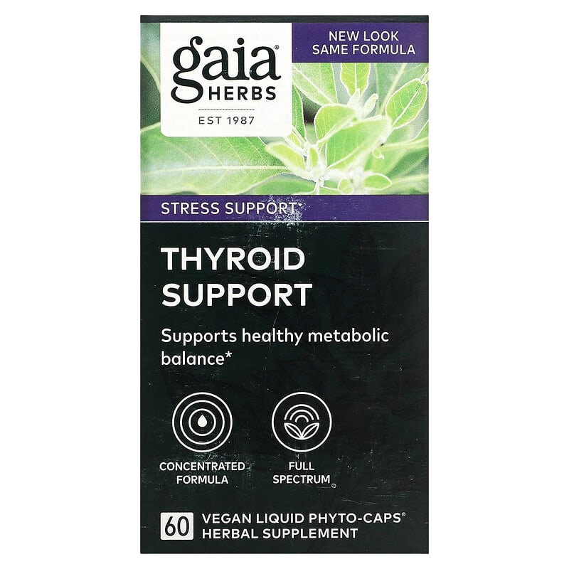 Gaia Herbs Thyroid Support 60 Vegan Liquid Phyto-Caps 6 Thực phẩm chức năng Gaia Herbs Thyroid Support 60 Vegan Liquid Phyto-Caps 751063399906