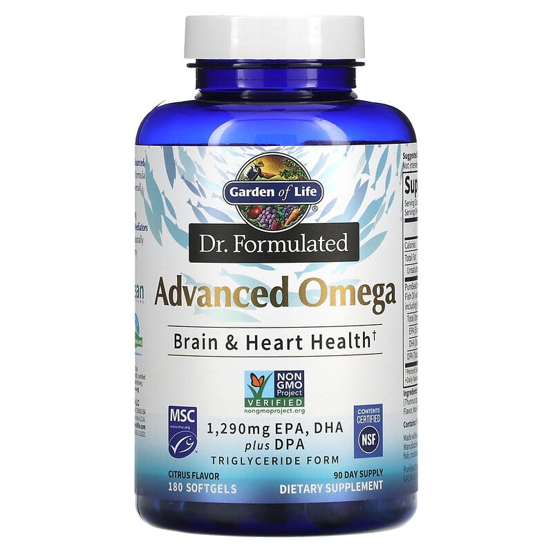 Garden of Life Dr. Formulated Advanced Omega Citrus 180 Softgels 6 Thực phẩm chức năng Garden of Life Dr. Formulated Advanced Omega Citrus 180 Softgels 658010124638
