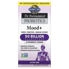 Thuốc bổ Garden of Life Dr. Formulated Probiotics Mood+ 60 Vegetarian Capsules 658010120043