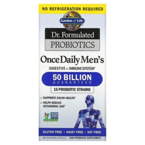 Thuốc bổ Garden of Life Dr. Formulated Probiotics Once Daily Men's 50 Billion 30 Vegetarian Capsules 658010118293