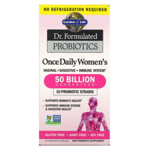 Thuốc bổ Garden of Life Dr. Formulated Probiotics Once Daily Women's 50 Billion 30 Vegetarian Capsules 658010118323
