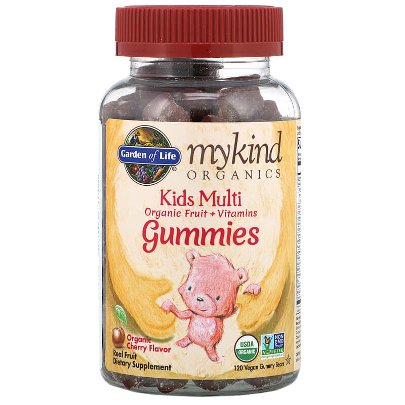 Garden of Life MyKind Organics Kids Multi Organic Cherry Flavor 120 Vegan Gummy Bears 6 Thực phẩm chức năng Garden of Life MyKind Organics Kids Multi Organic Cherry Flavor 120 Vegan Gummy Bears 658010120753