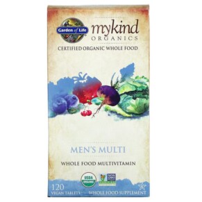 Thuốc bổ Garden of Life MyKind Organics Men's Multi 120 Vegan Tablets 658010117654