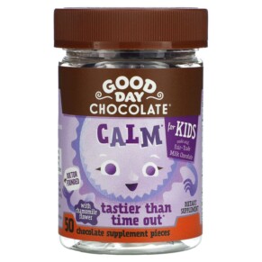 Thuốc bổ Good Day Chocolate Calm For Kids 50 Chocolate Supplement Pieces 858982004321