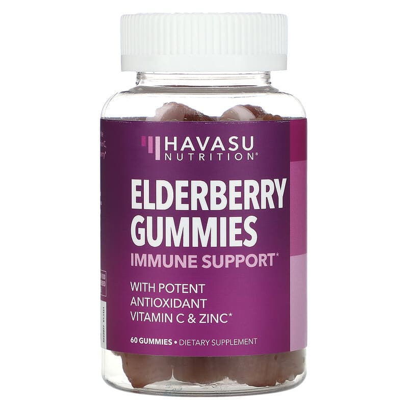 Havasu Nutrition Elderberry Gummies Natural Berry 60 Gummies 6 Thực phẩm chức năng Havasu Nutrition Elderberry Gummies Natural Berry 60 Gummies 850008464096