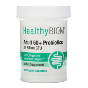 Thuốc bổ HealthyBiom Adult 50+ Probiotics 25 Billion CFU 30 Veggie Capsules 898220015757
