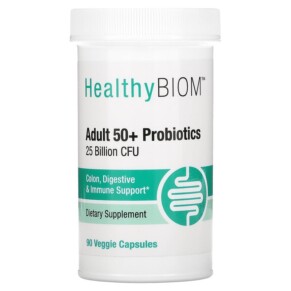 Thuốc bổ HealthyBiom Adult 50+ Probiotics 25 Billion CFU 90 Veggie Capsules 898220015764