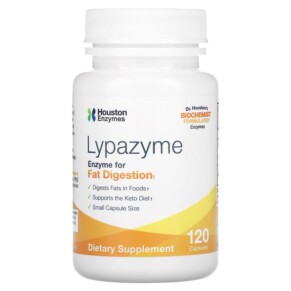 Thuốc bổ Houston Enzymes Lypazyme 120 Capsules 898631000427