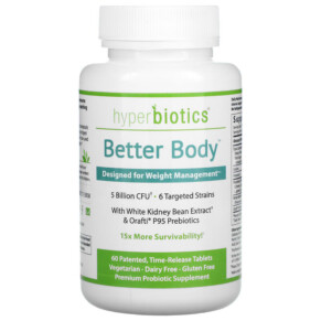 Thuốc bổ Hyperbiotics Better Body Designed for Weight Management 5 Billion CFU 60 Time-Release Tablets 9506000113791