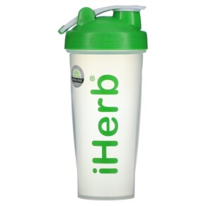 Thuốc bổ iHerb Goods iHerb Blender Bottle with Blender Ball Green 28 oz 847280018864
