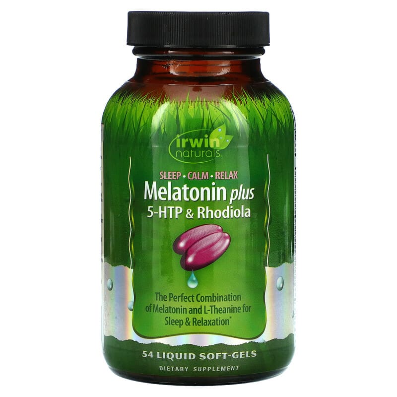 Irwin Naturals Melatonin Plus 5-HTP & Rhodiola 54 Liquid Soft-Gels 6 Thực phẩm chức năng Irwin Naturals Melatonin Plus 5-HTP & Rhodiola 54 Liquid Soft-Gels 710363591939