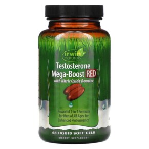 Thuốc bổ Irwin Naturals Testosterone Mega-Boost RED 68 Liquid Soft-Gels 710363594404