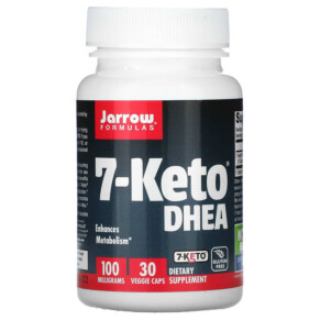 Thuốc bổ Jarrow Formulas 7-Keto DHEA 100 mg 30 Veggie Caps 790011150619