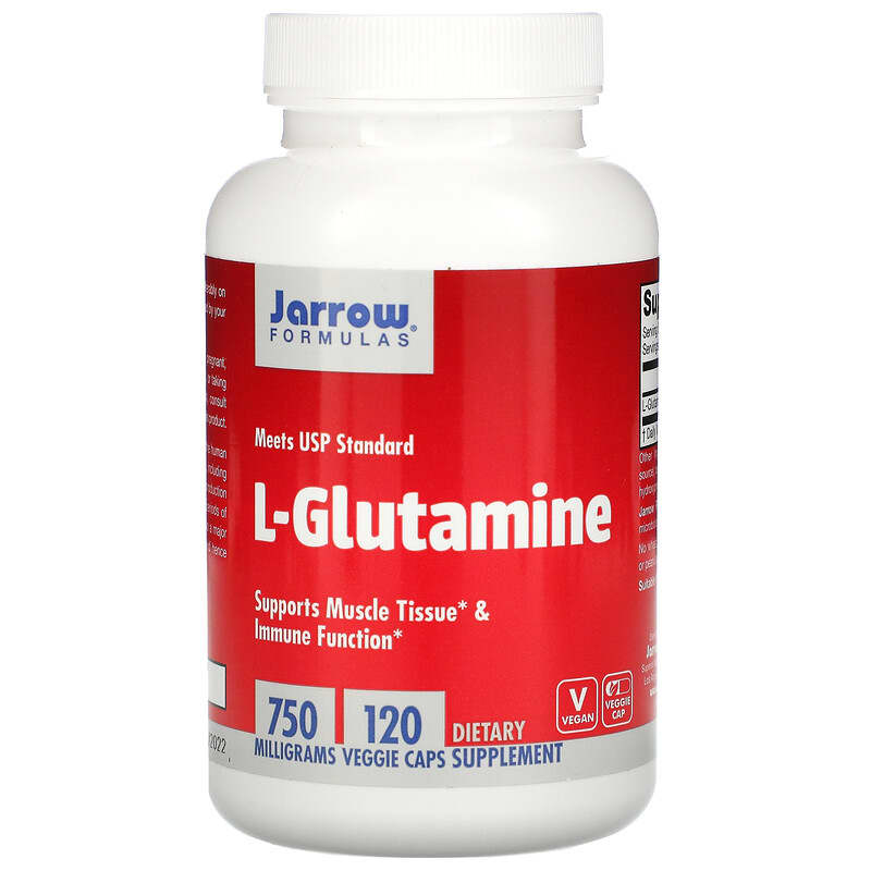 Jarrow Formulas L-Glutamine 750 mg 120 Veggie Caps 6 Thực phẩm chức năng Jarrow Formulas L-Glutamine 750 mg 120 Veggie Caps 790011150121