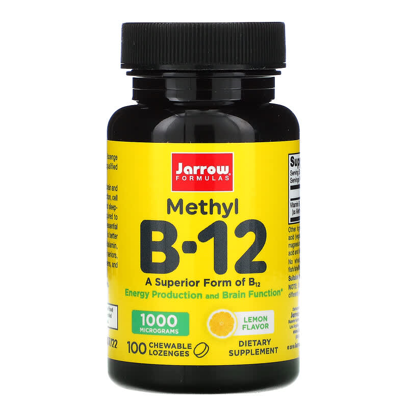 Jarrow Formulas Methyl B-12 Lemon 1.000 mcg 100 Chewable Lozenges 6 Thực phẩm chức năng Jarrow Formulas Methyl B-12 Lemon 1.000 mcg 100 Chewable Lozenges 790011180012