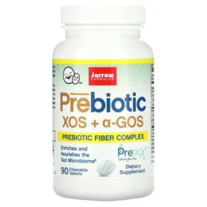 Thuốc bổ Jarrow Formulas Prebiotic XOS + a-GOS 90 Chewable Tablets 790011030454