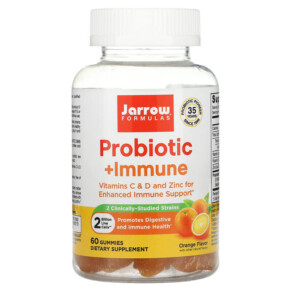 Thuốc bổ Jarrow Formulas Probiotic + Immune Orange 2 Billion 60 Gummies 790011037118