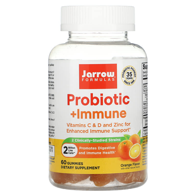 Jarrow Formulas Probiotic + Immune Orange 2 Billion 60 Gummies 6 Thực phẩm chức năng Jarrow Formulas Probiotic + Immune Orange 2 Billion 60 Gummies 790011037118