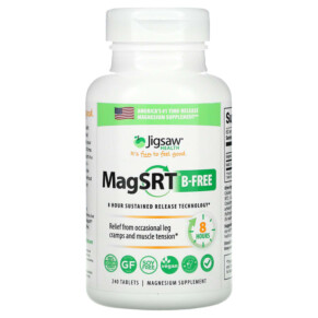 Thuốc bổ Jigsaw Health MagSRT B-Free Time-Release Magnesium 240 Tablets 876634001535