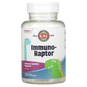 Thuốc bổ KAL Dinosaurs Immuno-Raptor Orange 60 Chewables 021245808244