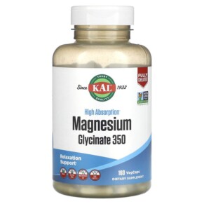 Thuốc bổ KAL High Absorption Magnesium Glycinate 350 160 VegCaps 021245390220