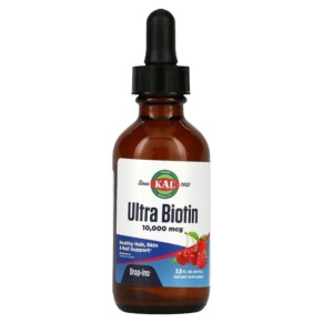 Thuốc bổ KAL Ultra Biotin Mixed Berry 10.000 mcg 2 fl oz (59 ml) 021245232629