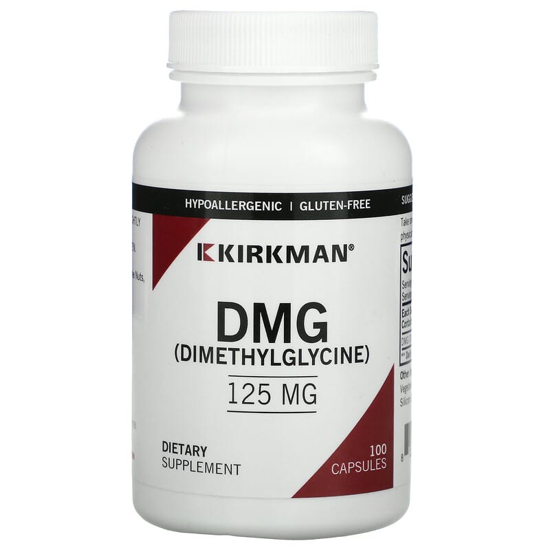 Kirkman Labs DMG (Dimethylglycine) 125 mg 100 Capsules 6 Thực phẩm chức năng Kirkman Labs DMG (Dimethylglycine) 125 mg 100 Capsules 812325020072