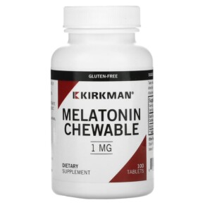 Thuốc bổ Kirkman Labs Melatonin Chewable Tablets 1 mg 100 Tablets 812325020454
