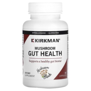 Thuốc bổ Kirkman Labs Mushroom Gut Health 60 Capsules 812325028450