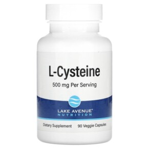 Thuốc bổ Lake Avenue Nutrition L-Cysteine 500 mg 90 Veggie Capsules 898220020508