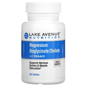 Thuốc bổ Lake Avenue Nutrition Magnesium Bisglycinate Chelate with TRAACS 100 mg 60 Tablets 898220016723