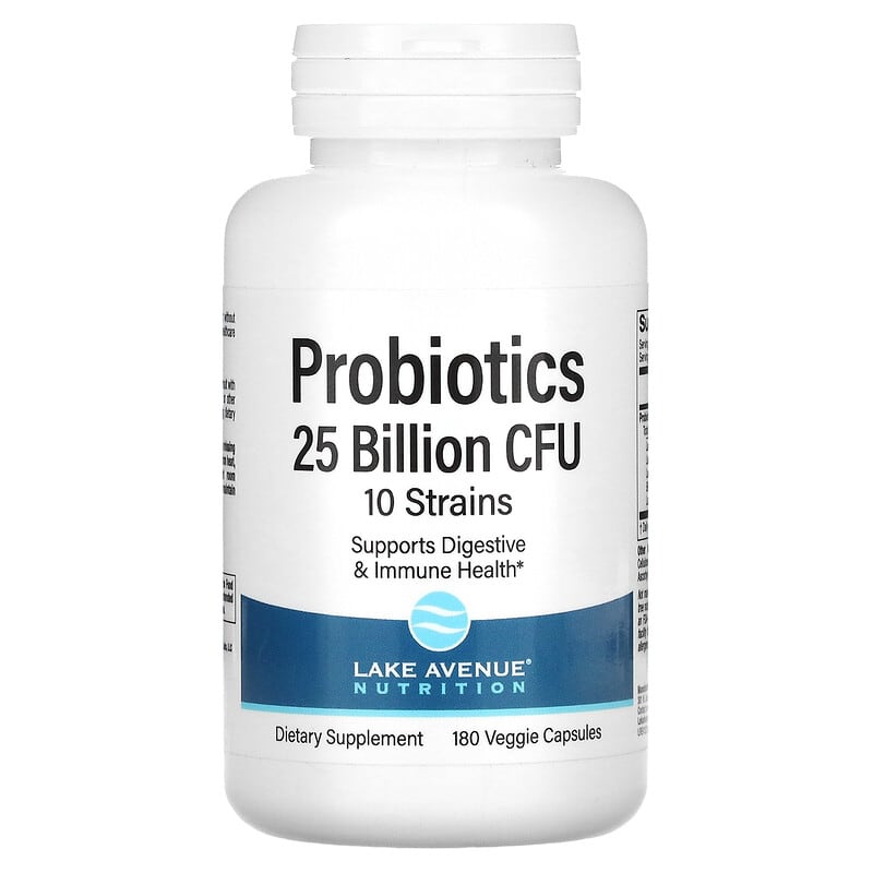 Lake Avenue Nutrition Probiotics 10 Strain Blend 25 Billion CFU 180 Veggie Capsules 6 Thực phẩm chức năng Lake Avenue Nutrition Probiotics 10 Strain Blend 25 Billion CFU 180 Veggie Capsules 898220014231