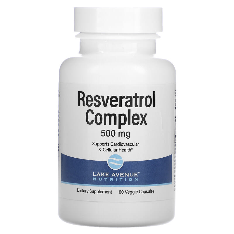 Lake Avenue Nutrition Resveratrol Complex 500 mg 60 Veggie Capsules 6 Thực phẩm chức năng Lake Avenue Nutrition Resveratrol Complex 500 mg 60 Veggie Capsules 898220016648