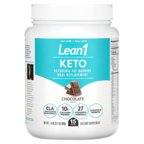 Thuốc bổ Lean1 Keto Ketogenic Fat Burning Meal Replacement Chocolate 1.4 lb (645 g) 810033014567