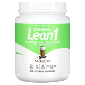 Thuốc bổ Lean1 Original Fat Burning Meal Replacement Protein Shake Cafe Latte 1.75 lbs (795 g) 810033013423