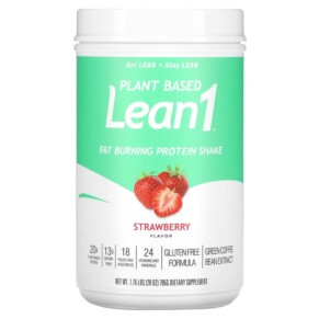 Thuốc bổ Lean1 Plant Based Fat Burning Protein Shake Strawberry 1.75 lbs (795 g) 810033013041