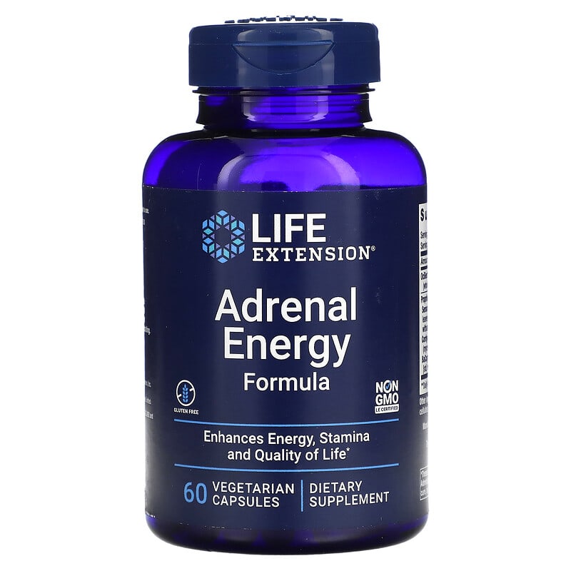 Life Extension Adrenal Energy Formula 60 Vegetarian Capsules 6 Thực phẩm chức năng Life Extension Adrenal Energy Formula 60 Vegetarian Capsules 737870162803
