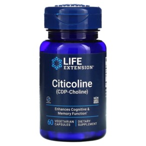 Thuốc bổ Life Extension Citicoline (CDP-Choline) 60 Vegetarian Capsules 737870165965