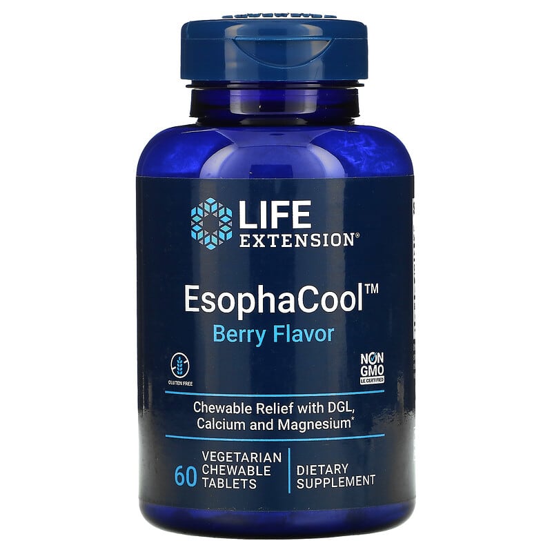 Life Extension EsophaCool Berry 60 Vegetarian Chewable Tablets 6 Thực phẩm chức năng Life Extension EsophaCool Berry 60 Vegetarian Chewable Tablets 737870203315