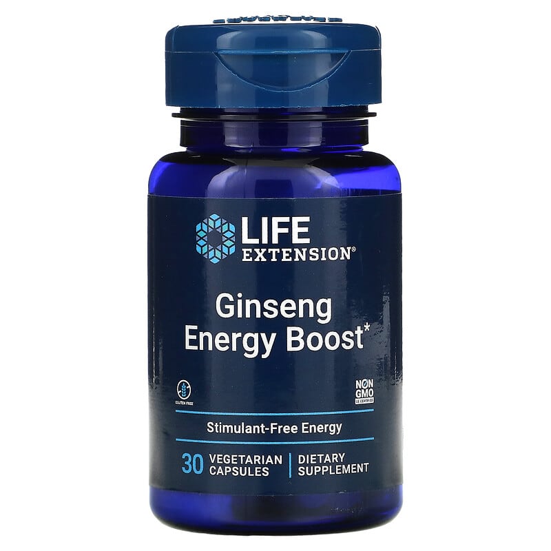 Life Extension Ginseng Energy Boost 30 Vegetarian Capsules 6 Thực phẩm chức năng Life Extension Ginseng Energy Boost 30 Vegetarian Capsules 737870180593