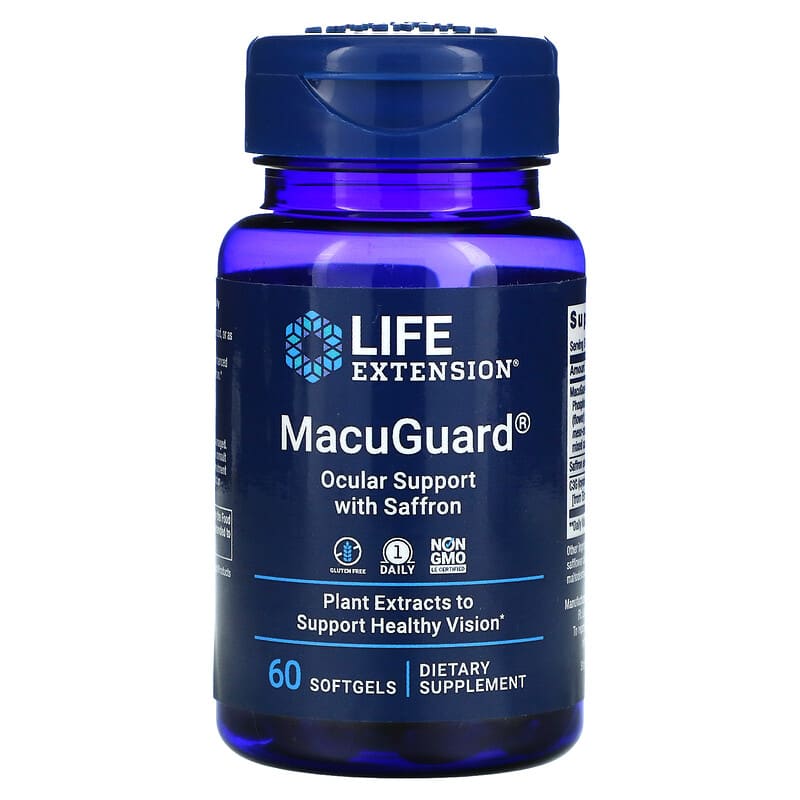Life Extension MacuGuard Ocular Support with Saffron 60 Softgels 6 Thực phẩm chức năng Life Extension MacuGuard Ocular Support with Saffron 60 Softgels 737870199267