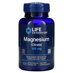 Thuốc bổ Life Extension Magnesium (Citrate) 100 mg 100 Vegetarian Capsules 737870168218