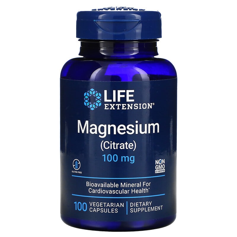 Life Extension Magnesium (Citrate) 100 mg 100 Vegetarian Capsules 6 Thực phẩm chức năng Life Extension Magnesium (Citrate) 100 mg 100 Vegetarian Capsules 737870168218