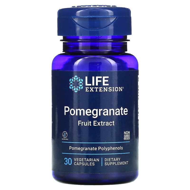 Life Extension Pomegranate Fruit Extract 30 Vegetarian Capsules 6 Thực phẩm chức năng Life Extension Pomegranate Fruit Extract 30 Vegetarian Capsules 737870956037