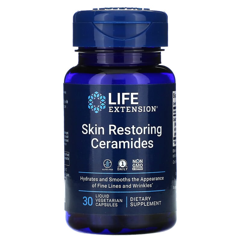 Life Extension Skin Restoring Ceramides 30 Liquid Vegetarian Capsules 6 Thực phẩm chức năng Life Extension Skin Restoring Ceramides 30 Liquid Vegetarian Capsules 737870209638