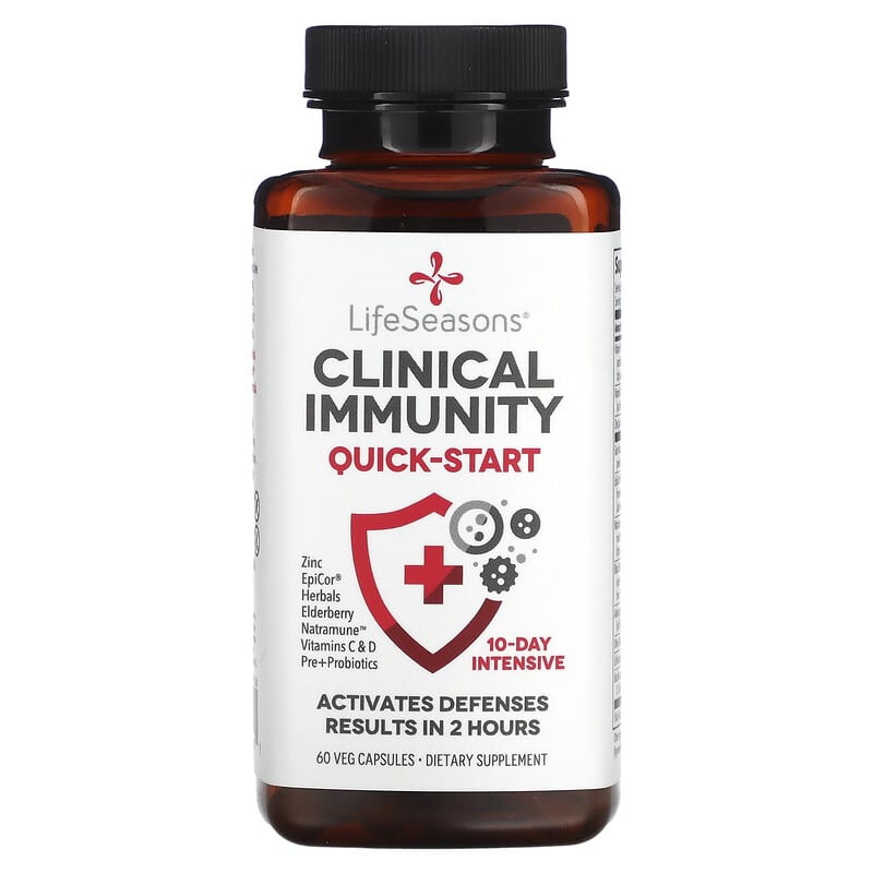 LifeSeasons Clinical Immunity Quick-Start 60 Veg Capsules 6 Thực phẩm chức năng LifeSeasons Clinical Immunity Quick-Start 60 Veg Capsules 810034445001