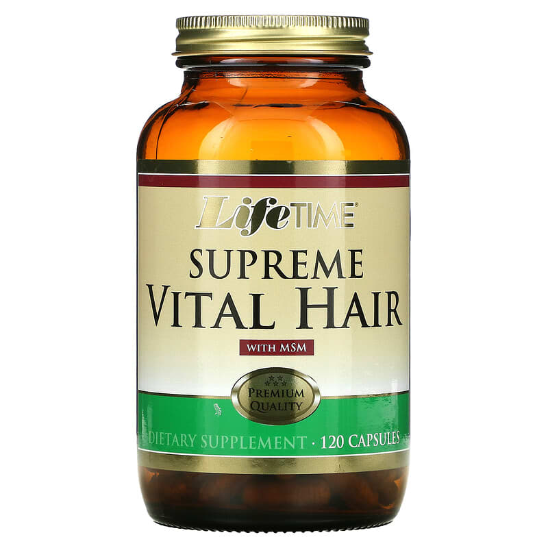 LifeTime Vitamins Supreme Vital Hair with MSM 120 Capsules 6 Thực phẩm chức năng LifeTime Vitamins Supreme Vital Hair with MSM 120 Capsules 053232200755